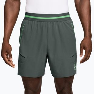 Herren-Tennisshorts Nike Court Dri-Fit Advantage 6" camo green/cucumber calm/cucumber calm