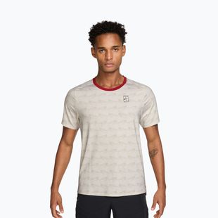 Herren-Shirt Nike Court Advantage light bone/tough red/black