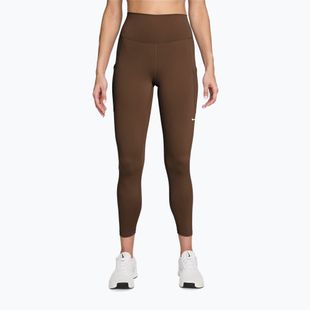 Damen-Trainingsleggings Nike One High-Waisted 7/8 cacao wow/white