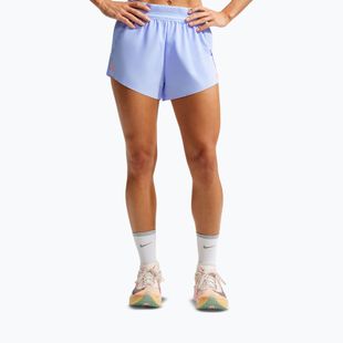 Damen-Laufshorts Nike AeroSwift Dri-Fit ADV Mid-Rise 3" aluminum/black/white/atomic pink