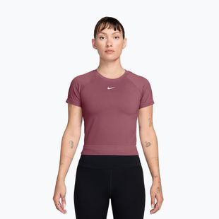 Damen-Trainingsshirt Nike Pro Seamless pink smoke/white