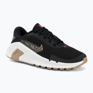 Damen Trainingsschuhe Nike Flex Train Print black/iron grey/sail/multi color