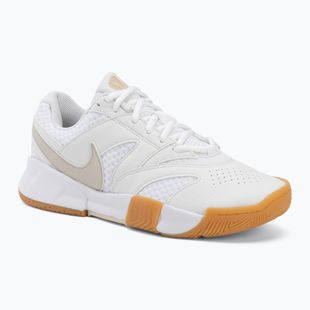 Damen Tennisschuhe Nike Court Lite 4 White/Summit White/Linen/Light Orewood Brown