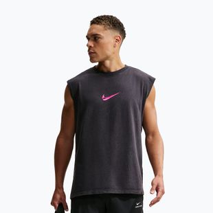 Trainings-T-Shirt Herren Nike Sleeveless T-Shirt black/hyper pink