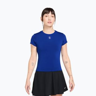Damen-Tennisshirt Nike Court Dri-Fit Advantage old royal/white