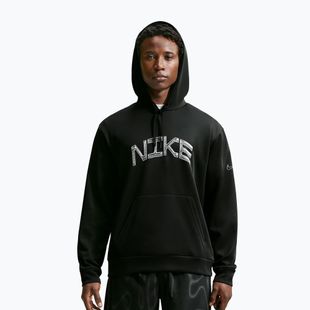 Herren-Trainingssweatshirt Nike Dri-FIT UV Pullover Hoodie black/white