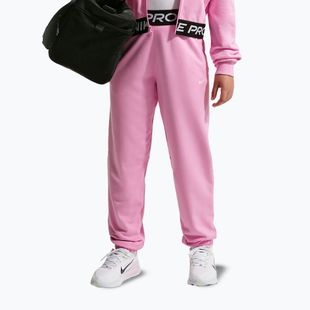 Kinderhose Nike Pro Fleece pink rise/pink rise/black/white