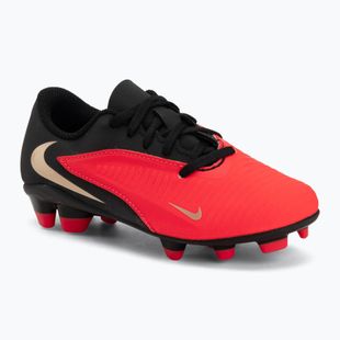 Kinder-Fußballschuhe Nike Jr. Phantom 6 Low Club bright crimson/bright crimson/black
