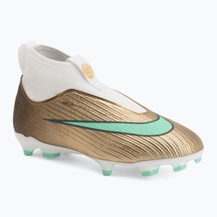 Kinder-Fußballschuhe Nike Jr. Mercurial Superfly 11 Academy "Kylian Mbappé" metallic gold/green glow