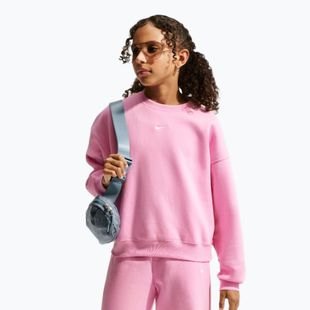 Kinder-Sweatshirt Nike Sportswear Studio pink rise/white