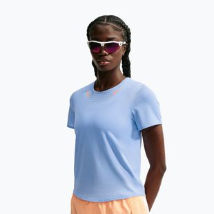 Damen-Laufshirt Nike AeroSwift aluminum/atomic pink
