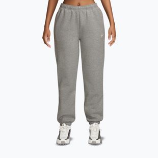 Damenhose Nike Studio Fleece dark grey heather/sail