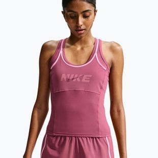 Damen-Trainingsshirt Nike One pink smoke/pink rise/mystic dates/white