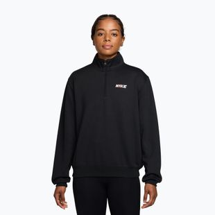 Damen-Trainingssweatshirt Nike Studio Fleece Sport black/university red/white