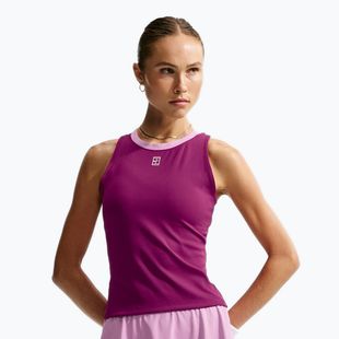 Kinder-Tennisshirt Nike Court Advantage true berry/white