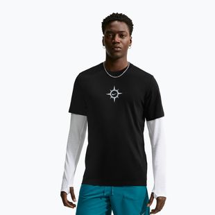 Herren-Laufshirt Nike Dri-Fit Graphic black/action grape
