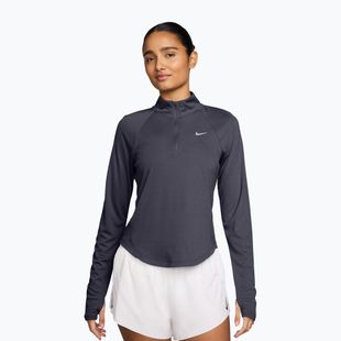 Damen-Laufshirt mit langen Ärmeln Nike Tempo Swoosh Run Dri-Fit 1/4-Zip LS gridiron/white