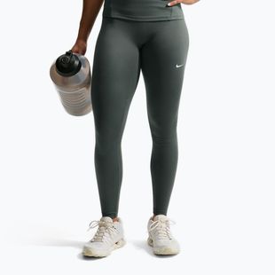 Damenleggings Nike One Seamless Front High-Waisted camo green/white