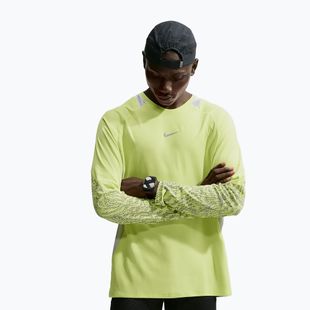 Lauf-Langarmshirt für Herren Nike Stride light lemon twist/grey fog