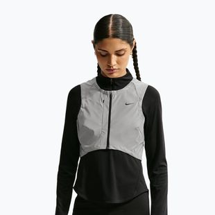 Damen Laufweste Nike Swift Flash metallic cool grey/black