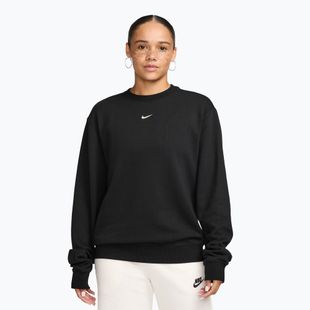 Damenpullover Nike Studio Fleece Lightweight total black/sail