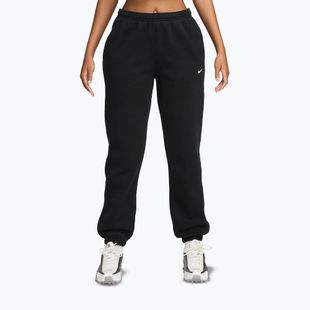 Damenhose Nike Studio Fleece total black/sail