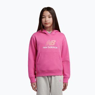 Kinder-Sweatshirt New Balance FT Stacked Logo Hoodie pink satin