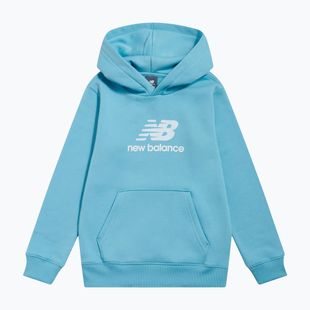 Kinder-Sweatshirt New Balance BB Stacked Logo Hoodie taffy blue