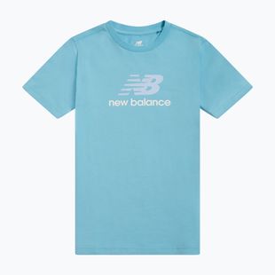 Kinder-Shirt New Balance Jersey Stacked Logo Tee taffy blue