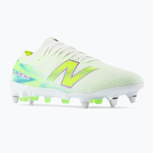 Fußballschuhe New Balance Furon Elite V9 SG white/alkaline green