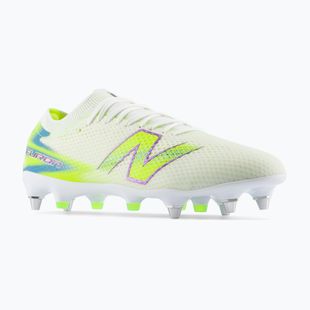 Fußballschuhe New Balance Furon Pro V9 SG white/alkaline green