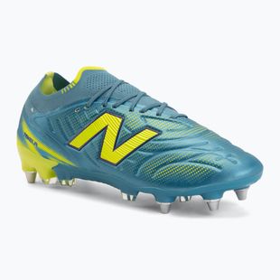 Fußballschuhe New Balance Tekela Elite Low V5 SG metallic blue/alkaline green/team navy