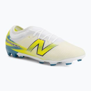 Kinder-Fußballschuhe New Balance Furon Team V9 FG white/alkaline green