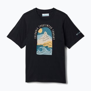 Kinder T-Shirt Columbia Valley Creek II Graphic black/cozy coastline