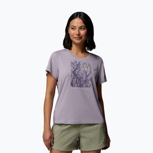 Damen T-Shirt Columbia Parsons Point Scoop Tee lavender pearl heather/canopy view