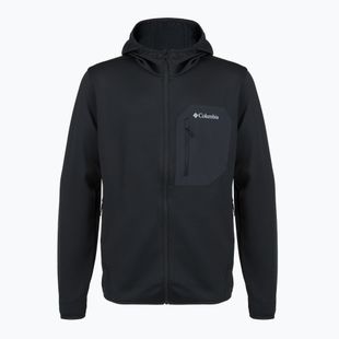 Herren Trekking-Sweatshirt Columbia Tall Heights Hdd Grid Fleece Full Zip black