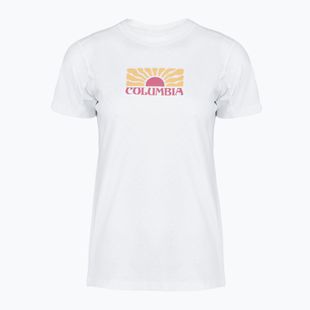 Damen T-Shirt Columbia Ruby Springs Graphic Fitted white/brandrise
