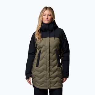 Damen Daunenmantel Columbia Mountain Croo III Mid Down stone green/black