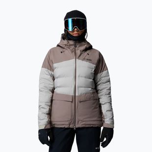 Damen-Skijacke Columbia Glacier Ridge Down iron/flint grey