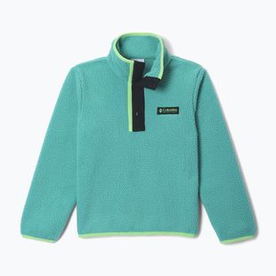Kinder Fleecejacke Columbia Halvetia II Half Snap Fleece teal/black