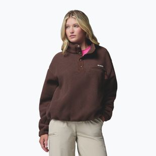 Fleecejacke für Damen Columbia Helvetia II Cropped Half Snap Fleece tobacco