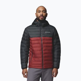 Herrenjacke Columbia Powder Lite II Hooded red oxide/shark