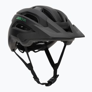 Kinder-Fahrradhelm Giro Fixture II MIPS matte black/vivid green
