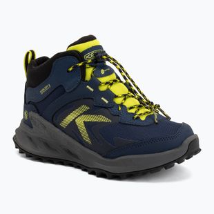 Kinder-Trekkingschuhe KEEN Zionic Mid Wp naval academy/evening primrose