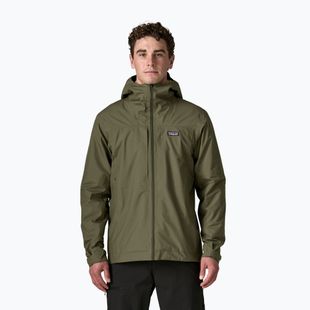 Herren-Regenjacke Patagonia Insulated Boulder Fork Rain basin green