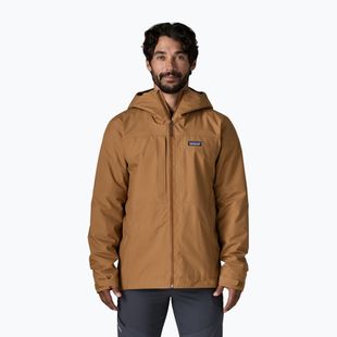 Herren-Regenjacke Patagonia Insulated Boulder Fork Rain deer brown