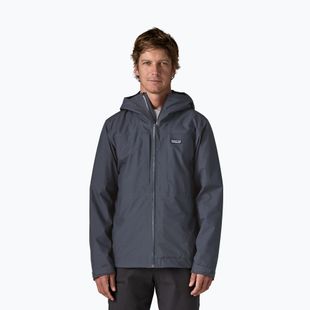 Herren-Regenjacke Patagonia Insulated Boulder Fork Rain smolder blue
