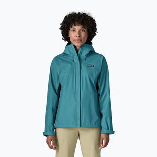 Damen-Regenjacke Patagonia Torrentshell 3L Rain glacial glue