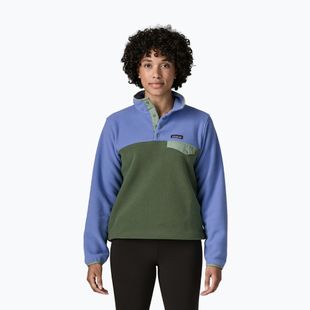 Fleecejacke für Damen Patagonia Lightweight Synchilla Snap-T Pullover canopy green