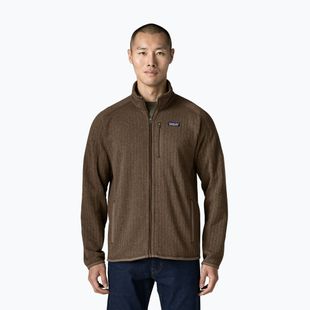 Herren-Trekkingsweatshirt Patagonia Better Sweater Fleece marlow brown rib knit
